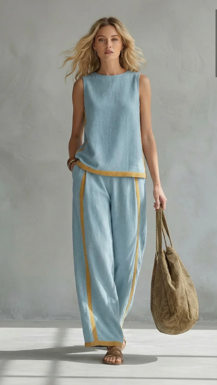 Leila | Completo Elegante in Cotone e Lino