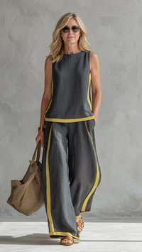 Leila | Completo Elegante in Cotone e Lino