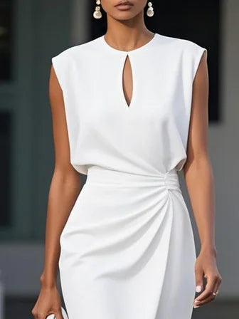 Sandria | Vestito midi di design.