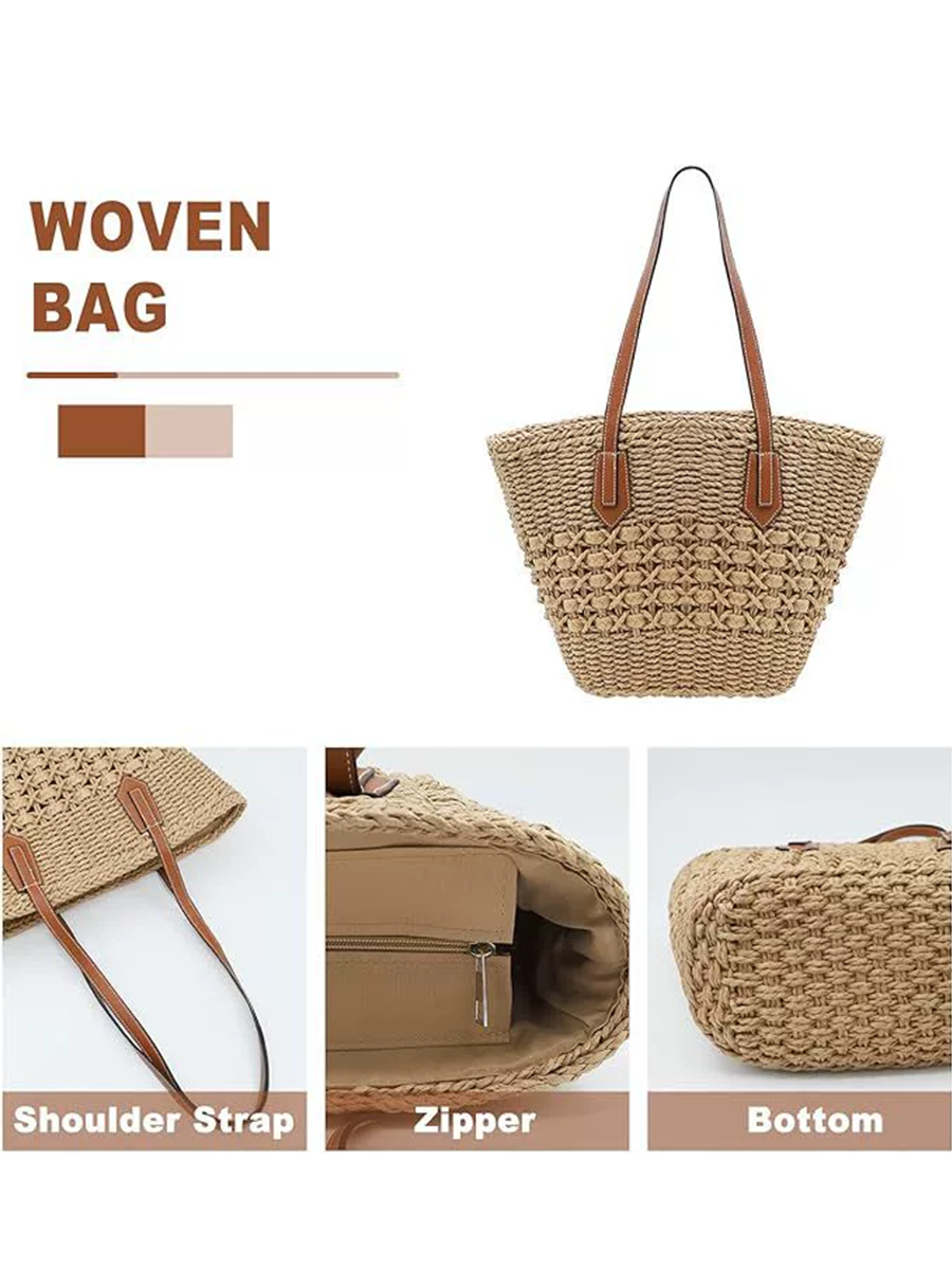 Borsa da donna, versatile e tessuta a mano