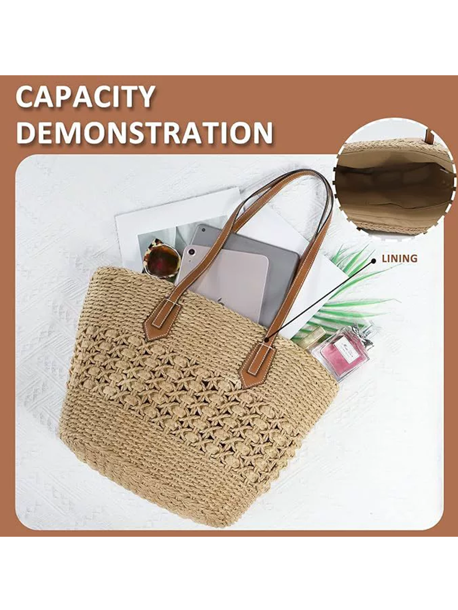 Borsa da donna, versatile e tessuta a mano