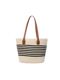 Borsa a tracolla in paglia versatile e capiente per donne, perfetta per la spiaggia o le vacanze