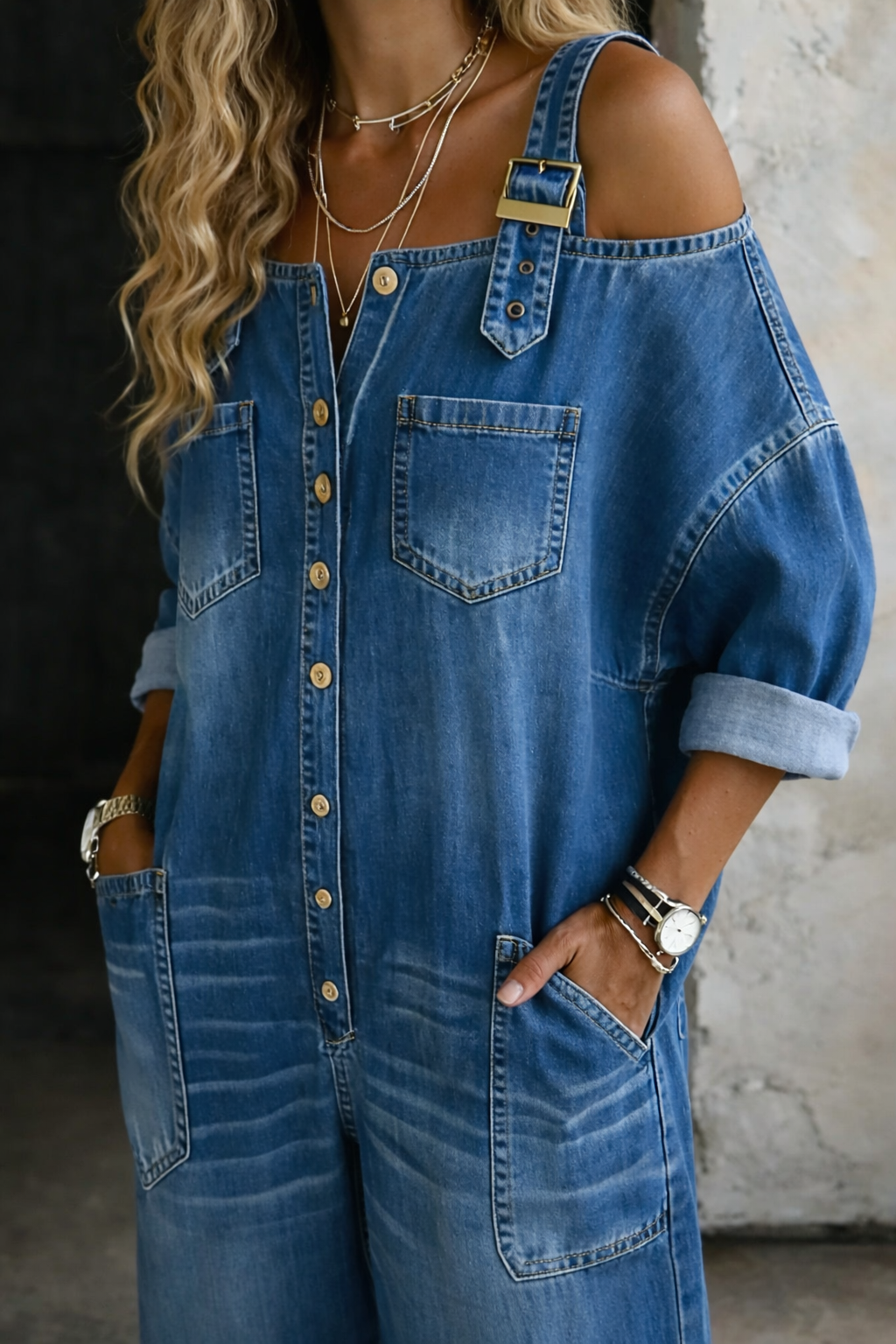 Sophia | Tuta in Denim