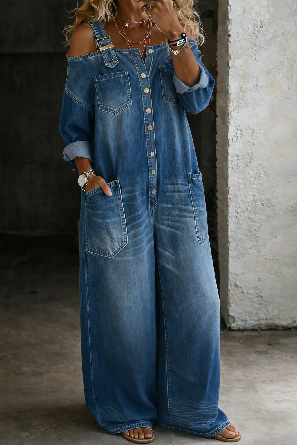 Sophia | Tuta in Denim