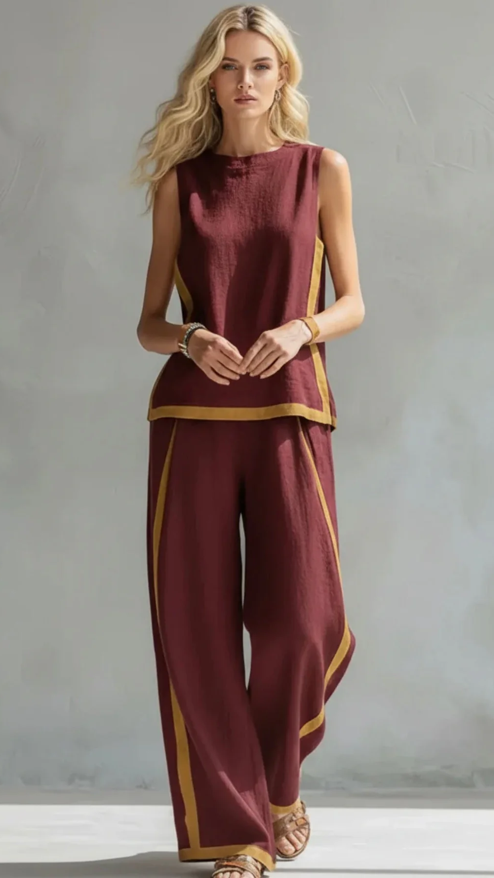 Leila | Completo Elegante in Cotone e Lino