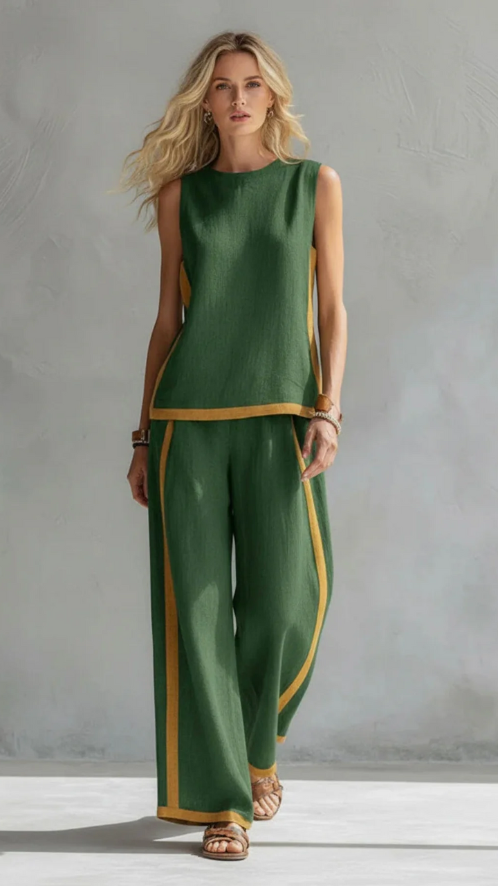 Leila | Completo Elegante in Cotone e Lino