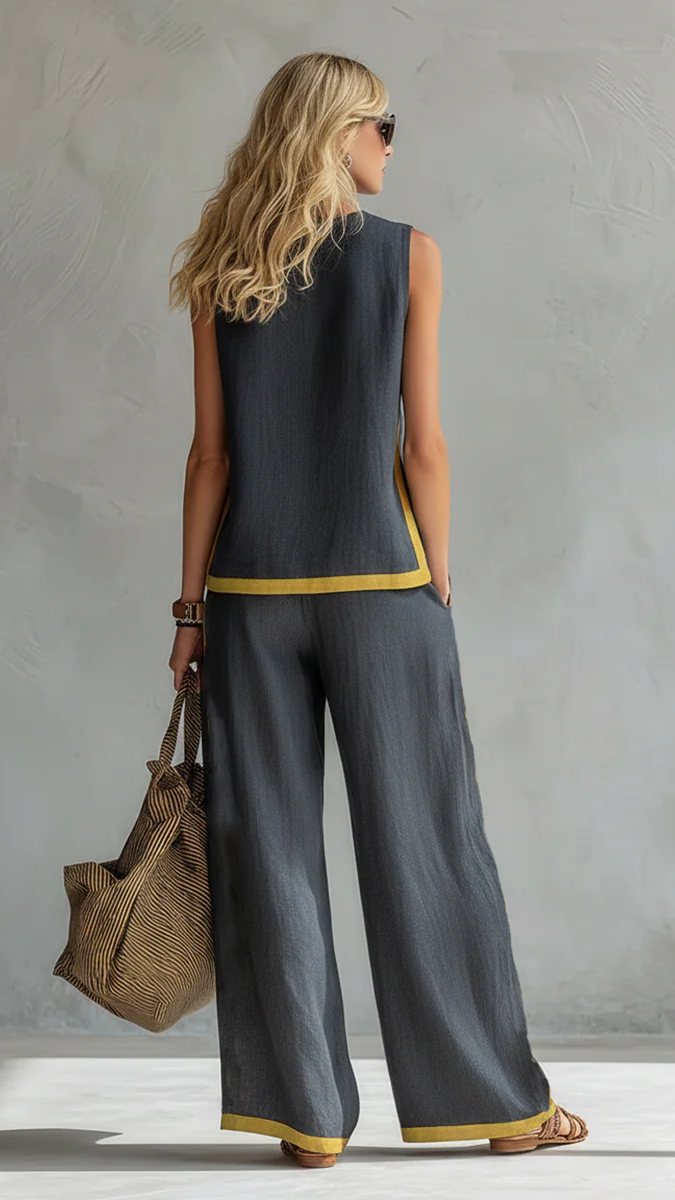 Leila | Completo Elegante in Cotone e Lino