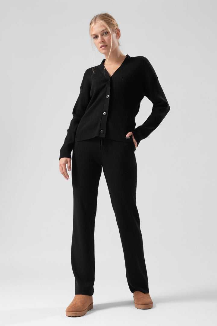 Pantaloni in maglia a coste Vanna