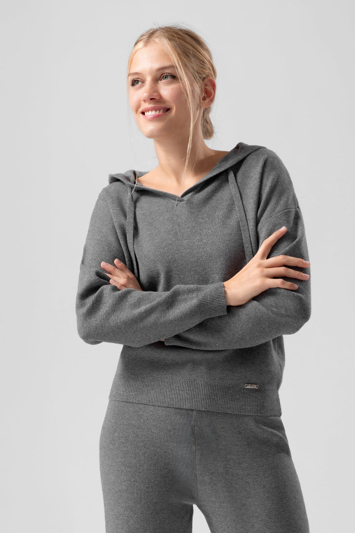 Felpe con cappuccio lavorate a maglia Meryl