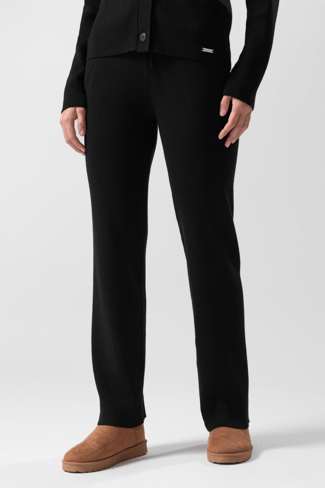 Pantaloni in maglia a coste Vanna
