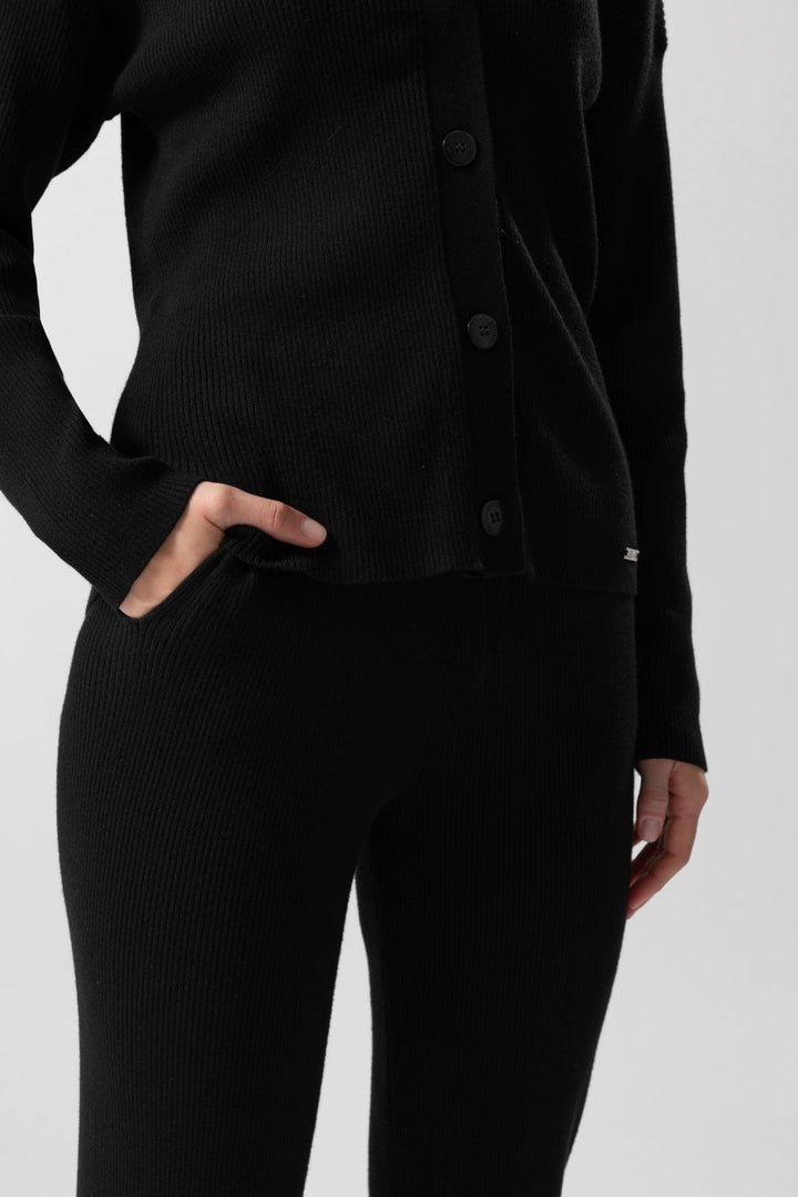 Pantaloni in maglia a coste Vanna