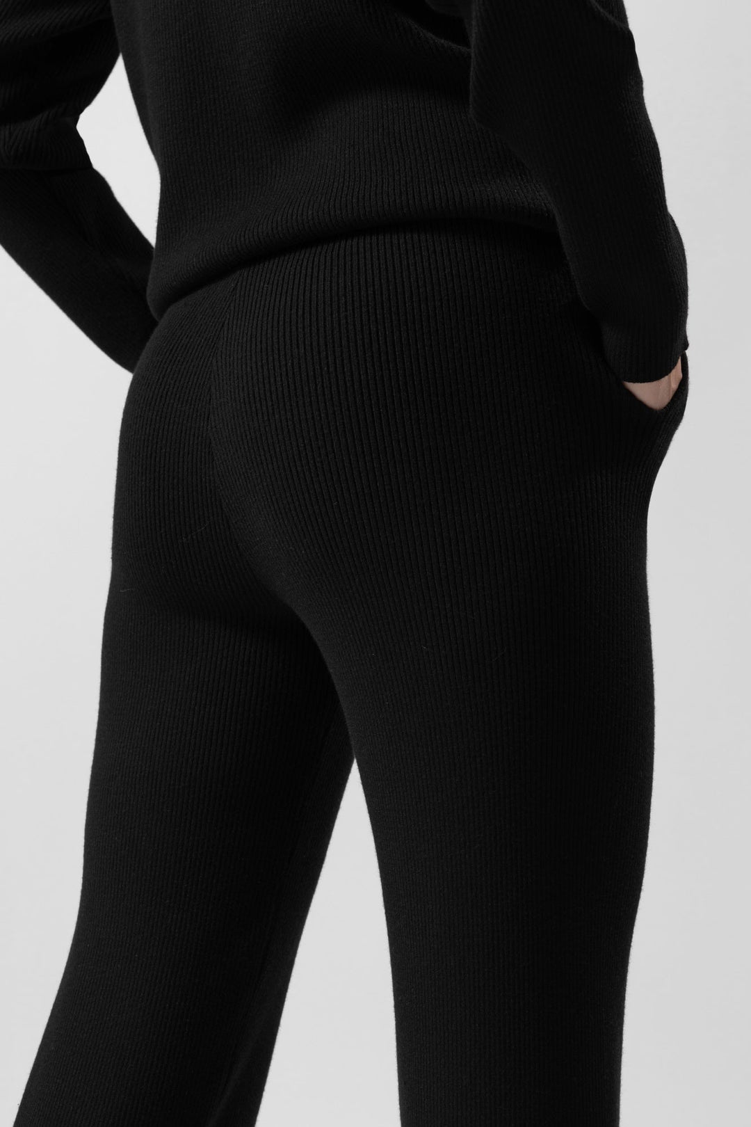 Pantaloni in maglia a coste Vanna