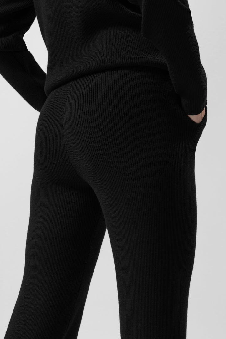 Pantaloni in maglia a coste Vanna