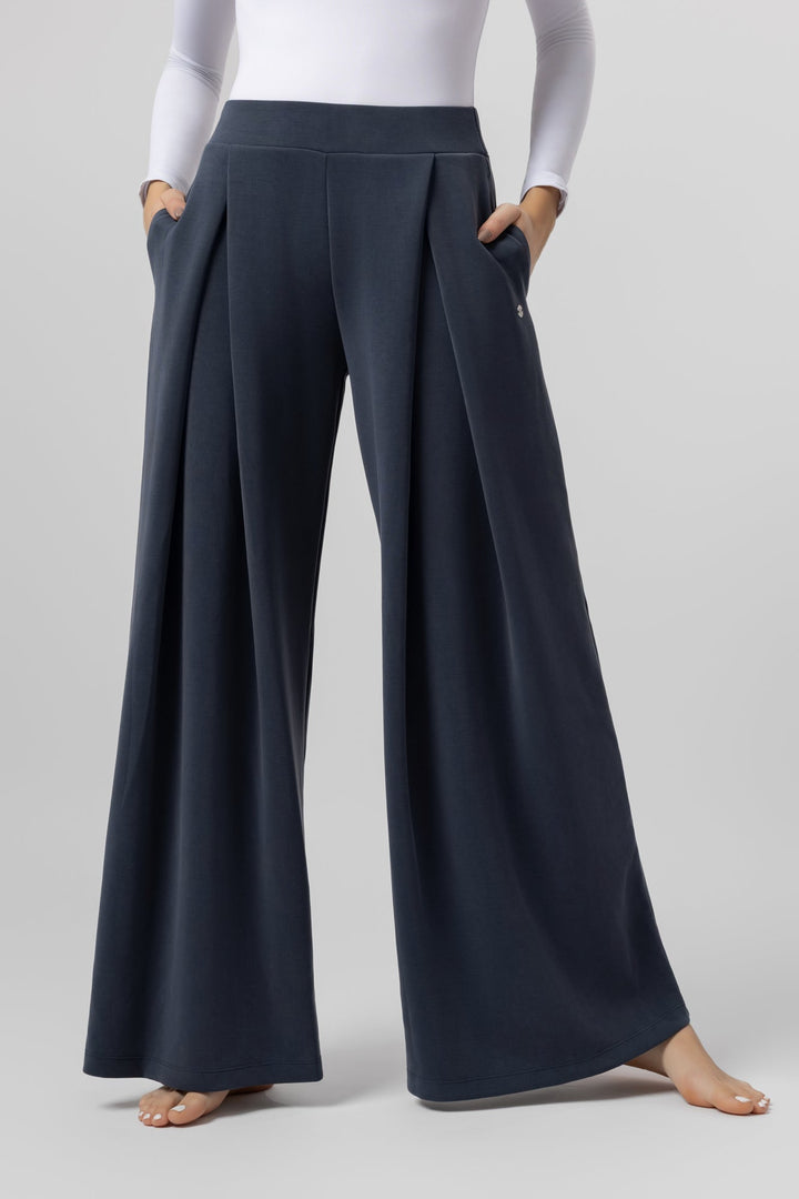 Pantaloni ChicLine Relaxed Azurea