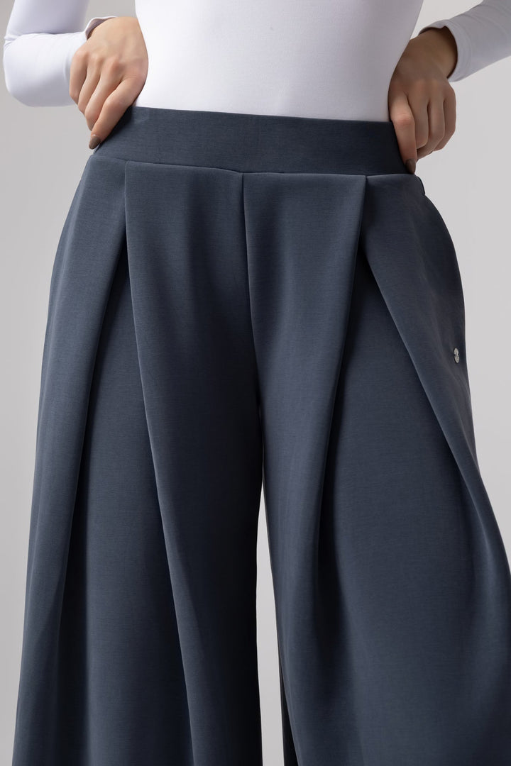 Pantaloni ChicLine Relaxed Azurea