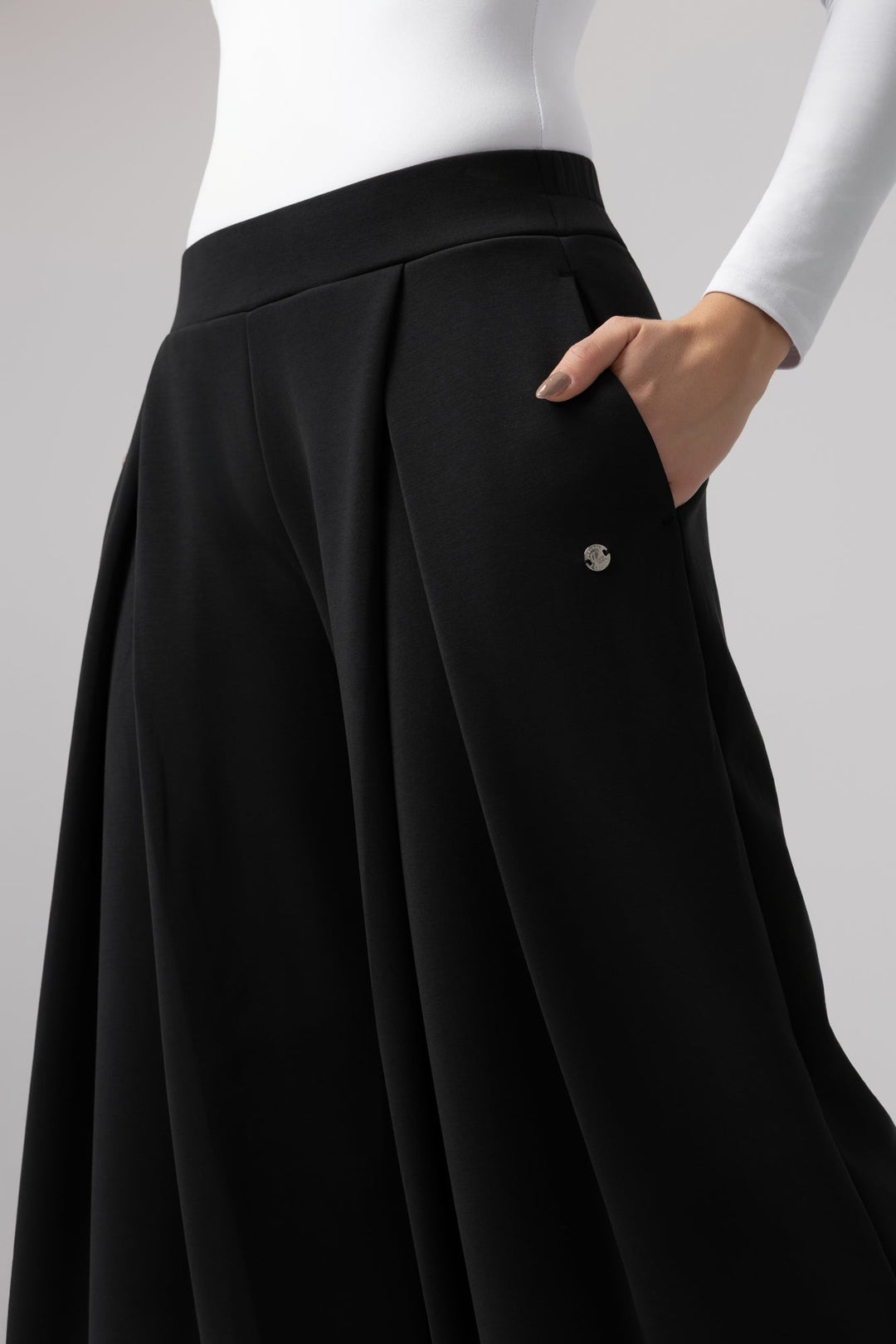 Pantaloni ChicLine Relaxed Vanta