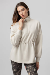 Pullover ChicLine più lungo Dune