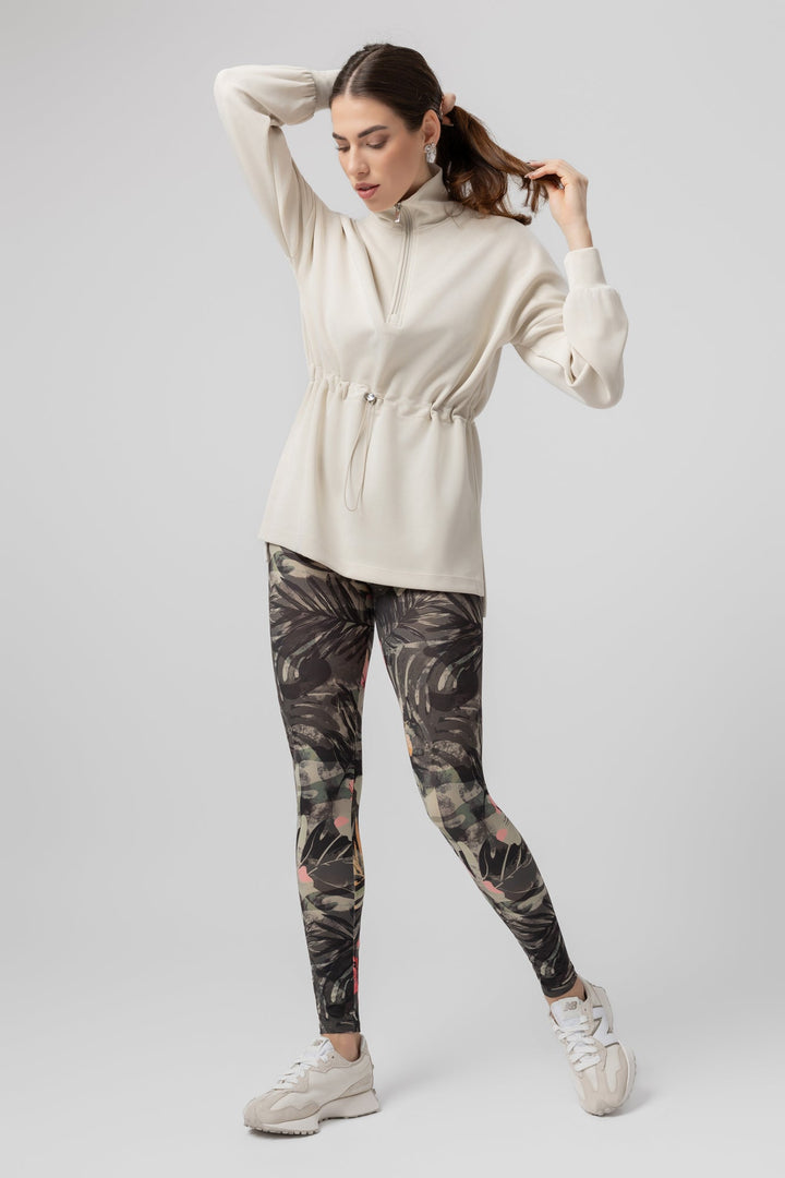 Pullover ChicLine più lungo Dune