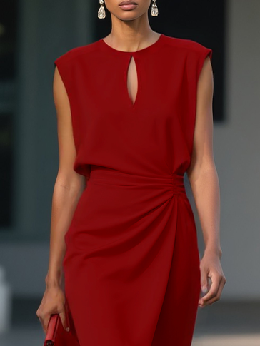 Sandria | Vestito midi di design.