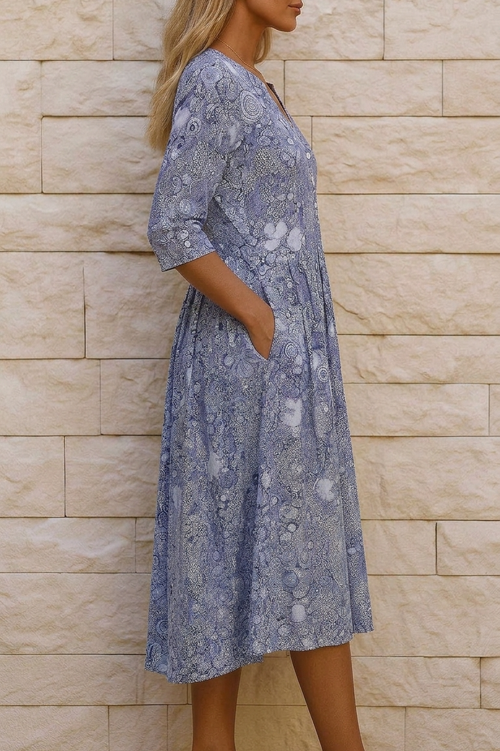 Olivia | Abito Midi Elegante e Fluido
