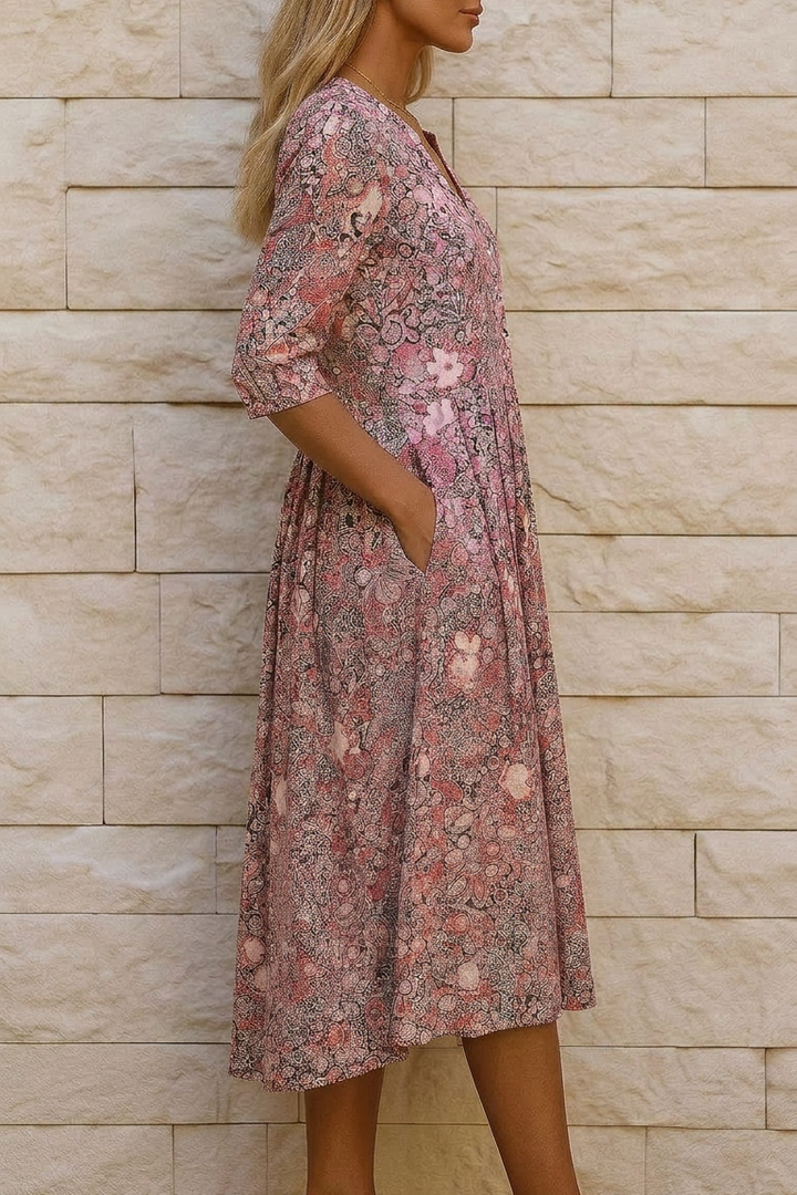 Olivia | Abito Midi Elegante e Fluido