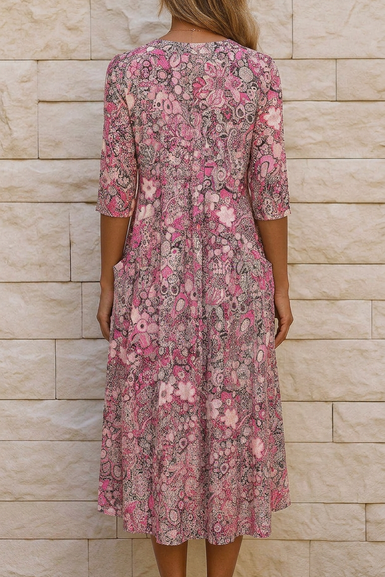 Olivia | Abito Midi Elegante e Fluido