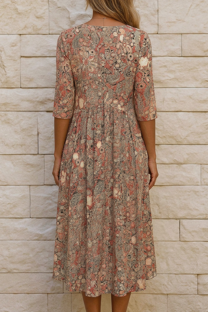 Olivia | Abito Midi Elegante e Fluido