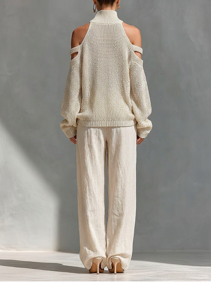 Camilla • Completo alla moda in maglia e lino