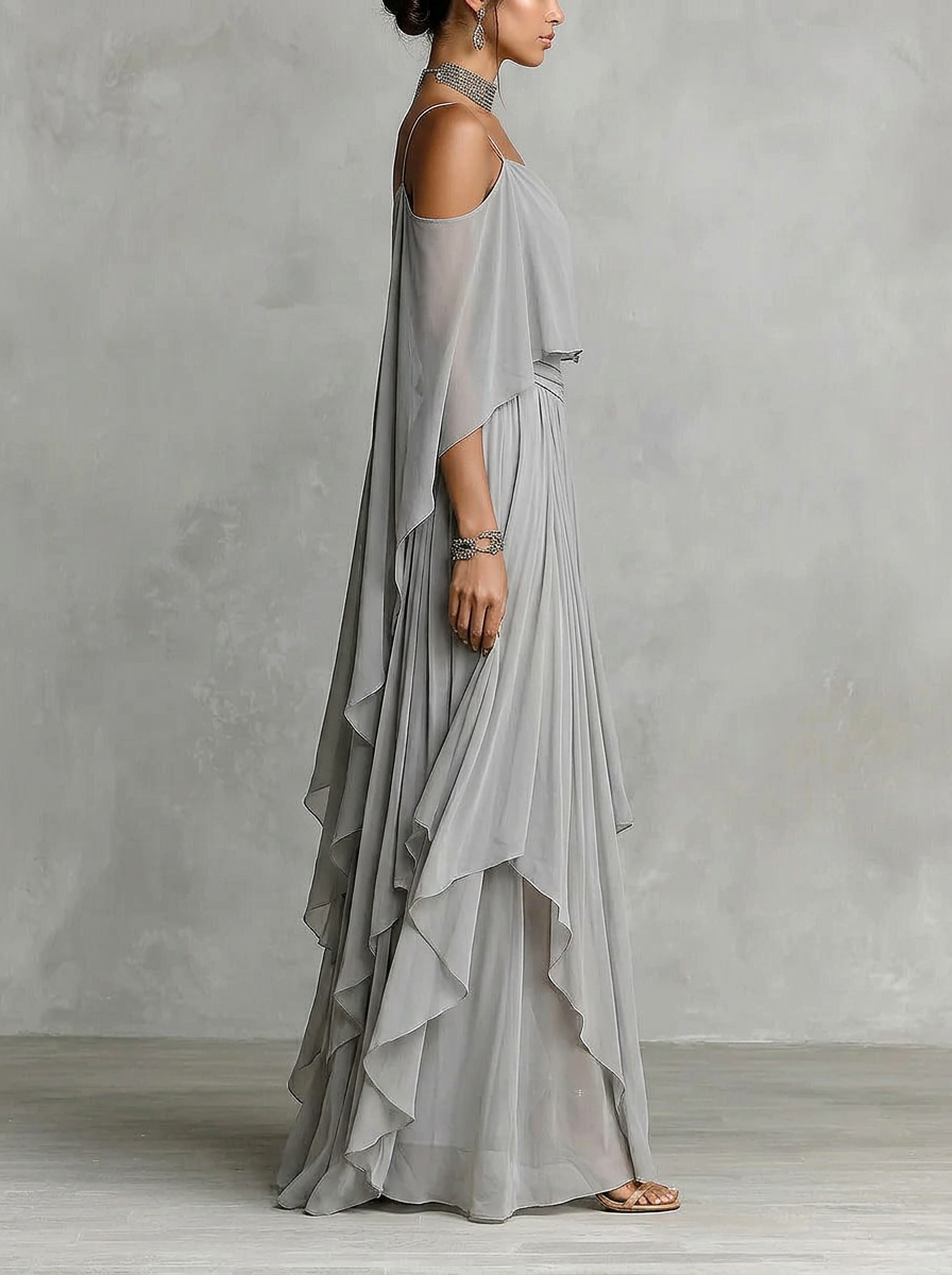 Isabela • Completo grigio fluido