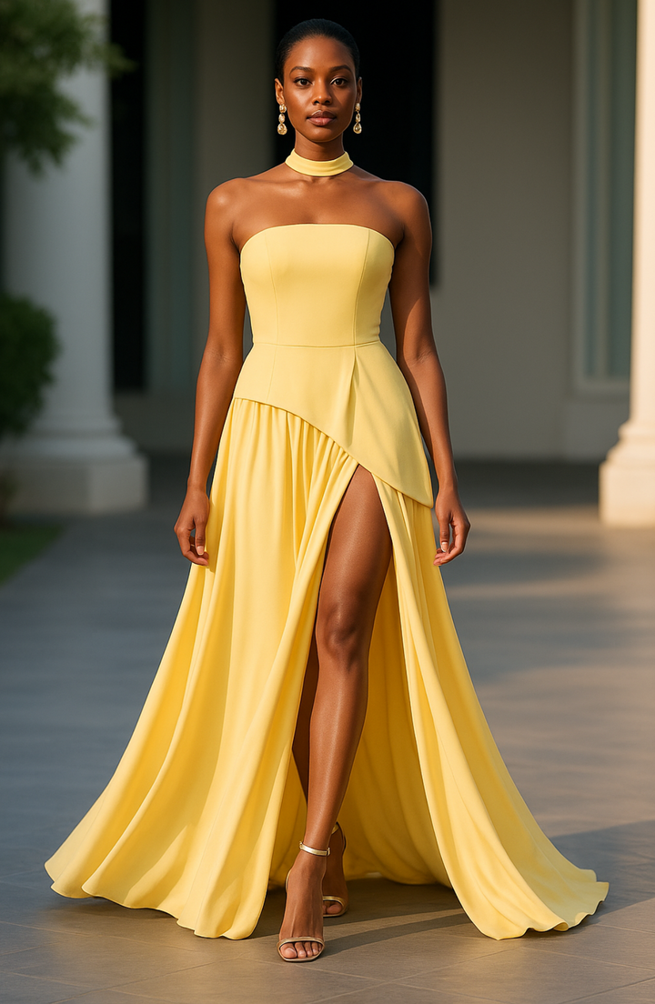 MARIEU | Maxi abito di design.