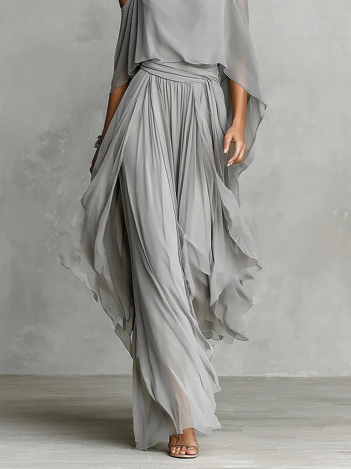 Isabela • Completo grigio fluido