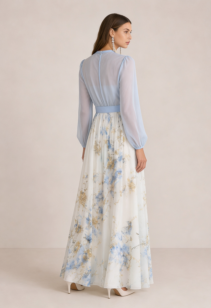 VERA | Abito lungo a fiori