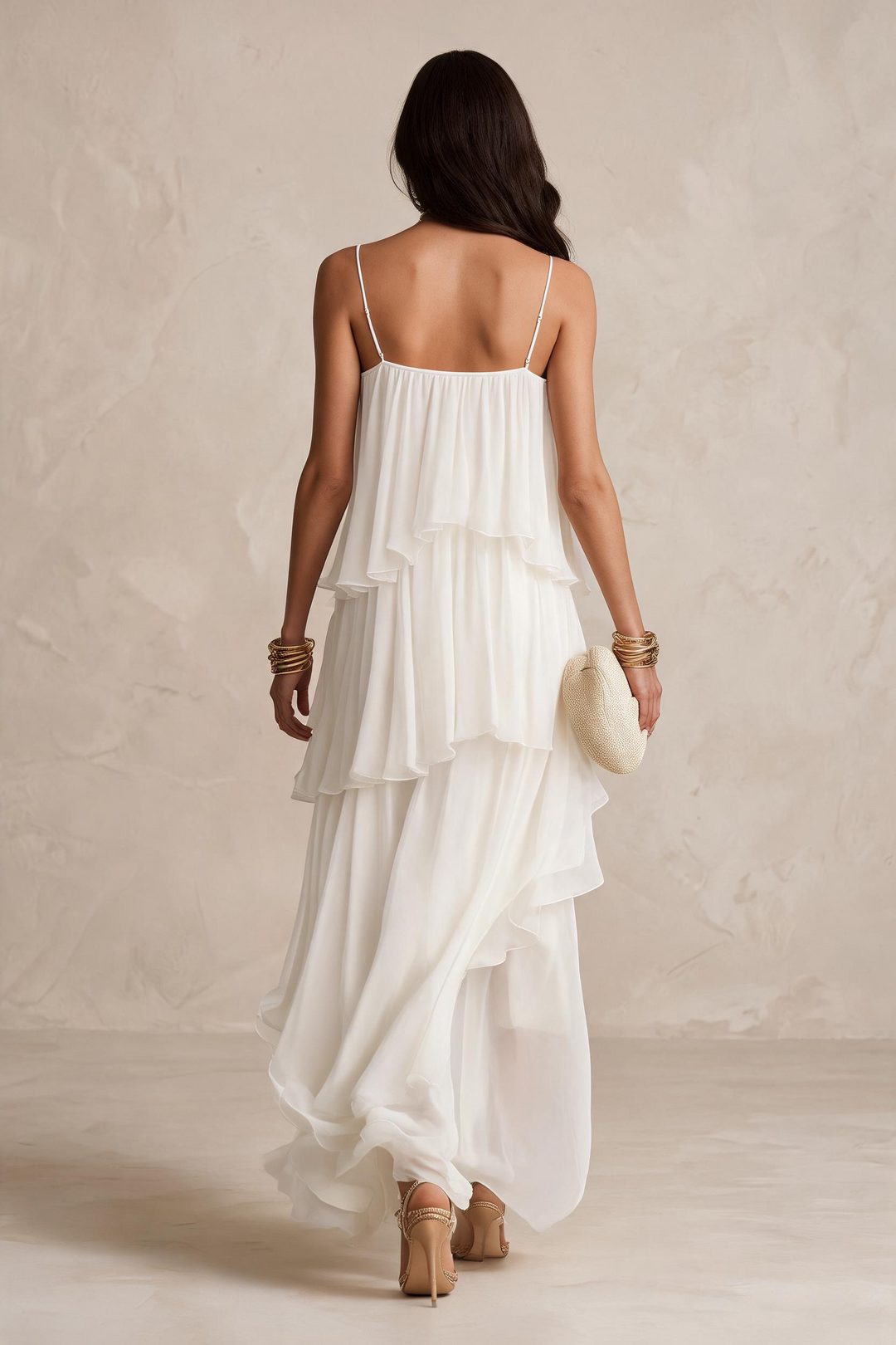 AURELIA | Abito Maxi Chiffon