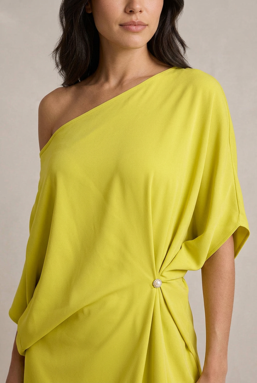 Camila | Abito elegante asimmetrico