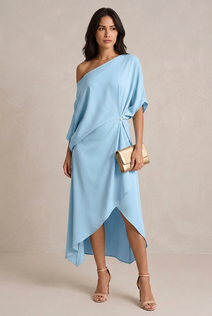 Camila | Abito elegante asimmetrico