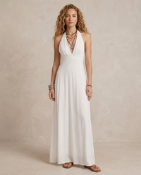 ELORA | Maxi Abito Halter Avorio