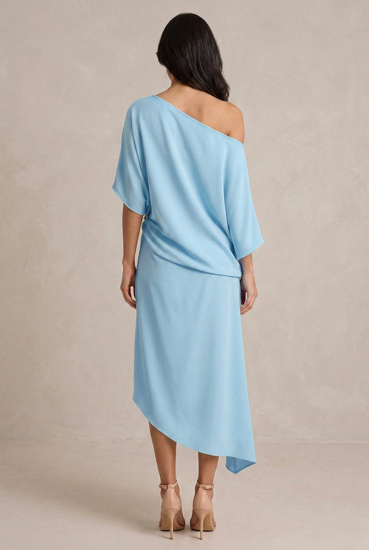 Camila | Abito elegante asimmetrico