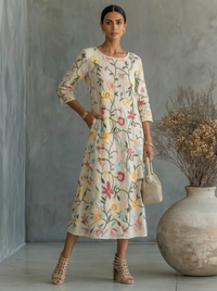 Rebecca | Abito da Donna con Motivo Floreale