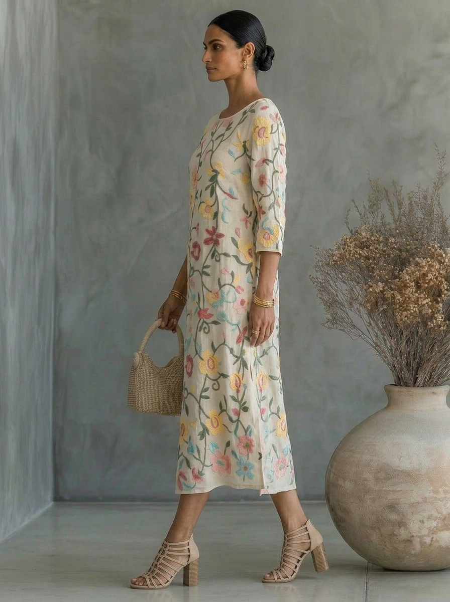 Rebecca | Abito da Donna con Motivo Floreale