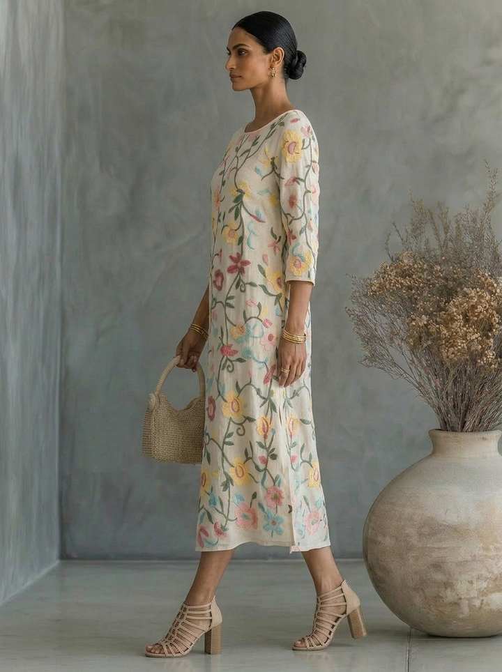 Rebecca | Abito da Donna con Motivo Floreale
